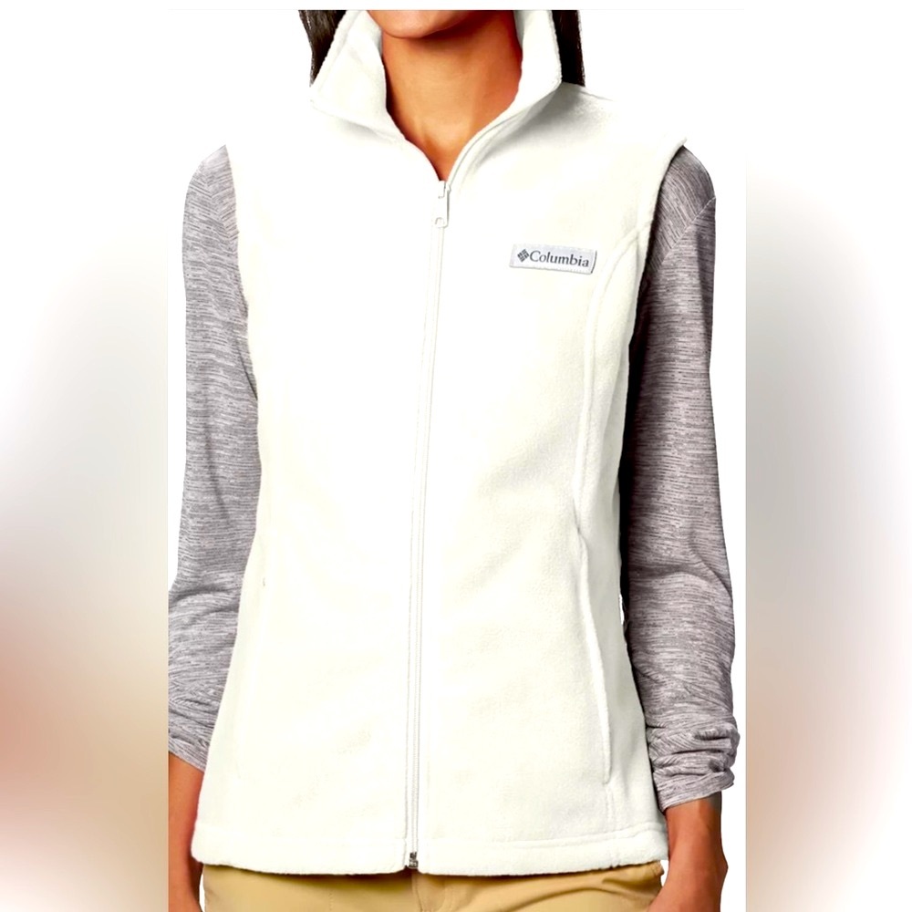 Columbia Women's Off-White Fleece Vest